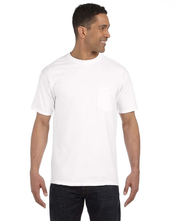 Front view of Adult Heavyweight RS Pocket T-Shirt