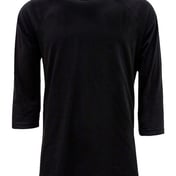 Front view of CVC Three-Quarter Sleeve Raglan T-Shirt