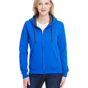 Front view of Ladies’ 7.2 Oz. Sofspun Full-Zip Hooded Sweatshirt