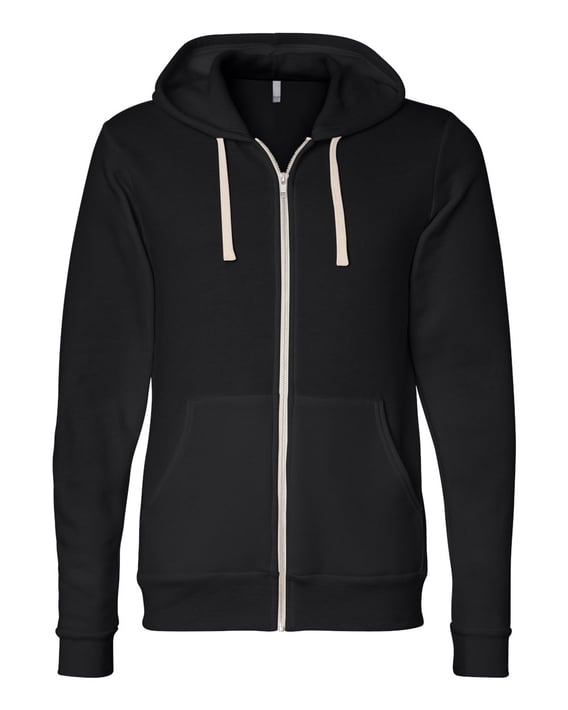 Front view of Triblend Sponge Fleece Full-Zip Hoodie