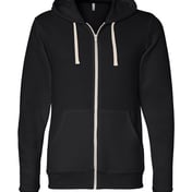 Front view of Triblend Sponge Fleece Full-Zip Hoodie