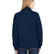 Back view of Ladies’ 7.2 Oz. Sofspun Quarter-Zip Sweatshirt