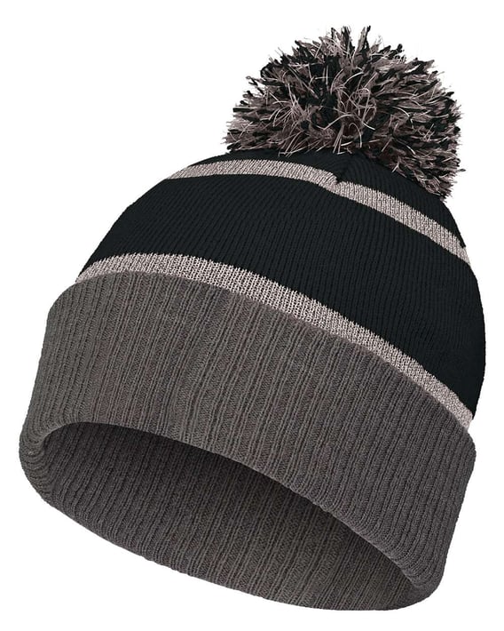 Front view of 8 1/2″ Reflective Knit Beanie