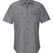 Front view of Chambray Short Sleeve Shirt