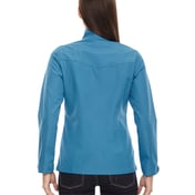 Back view of Ladies’ Forecast Three-Layer Light Bonded Travel Soft Shell Jacket