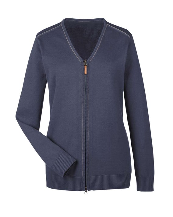 Front view of Women’s Manchester Fully-Fashioned Full-Zip Cardigan Sweater