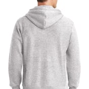 Back view of Super Heavyweight Full-Zip Hooded Sweatshirt