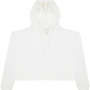 Front view of Women’s Girlie Cropped Hooded Fleece With Pocket