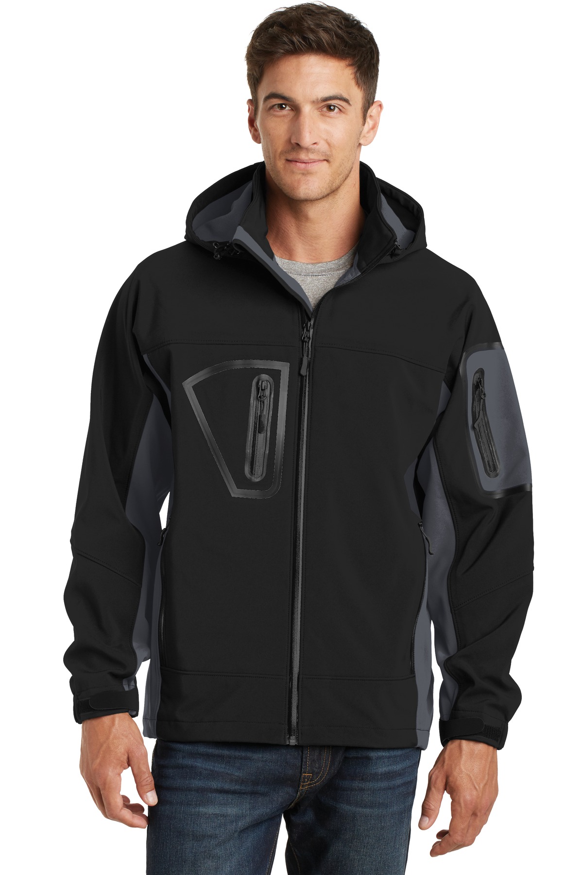 Front view of Tall Waterproof Soft Shell Jacket