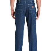 Back view of Loose-Fit Work Dungaree