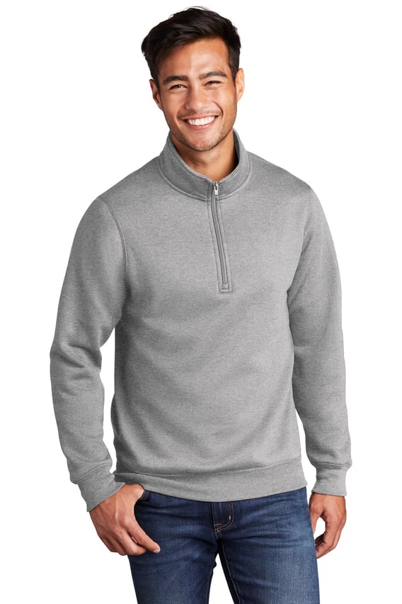 Front view of Core Fleece 1/4-Zip Pullover Sweatshirt