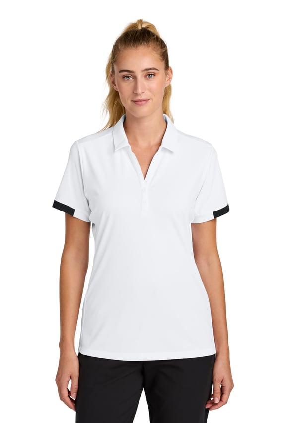 Front view of Women’s Club Colorblock Polo