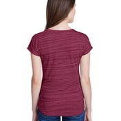 Back view of Ladies’ Streak V-Neck T-Shirt