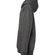 Side view of Youth Triblend Fleece Hooded Sweatshirt