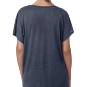 Back view of Ladies’ Triblend Dolman T-Shirt