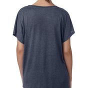 Back view of Ladies’ Triblend Dolman T-Shirt