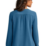 Back view of Women’s Textured Crepe Blouse
