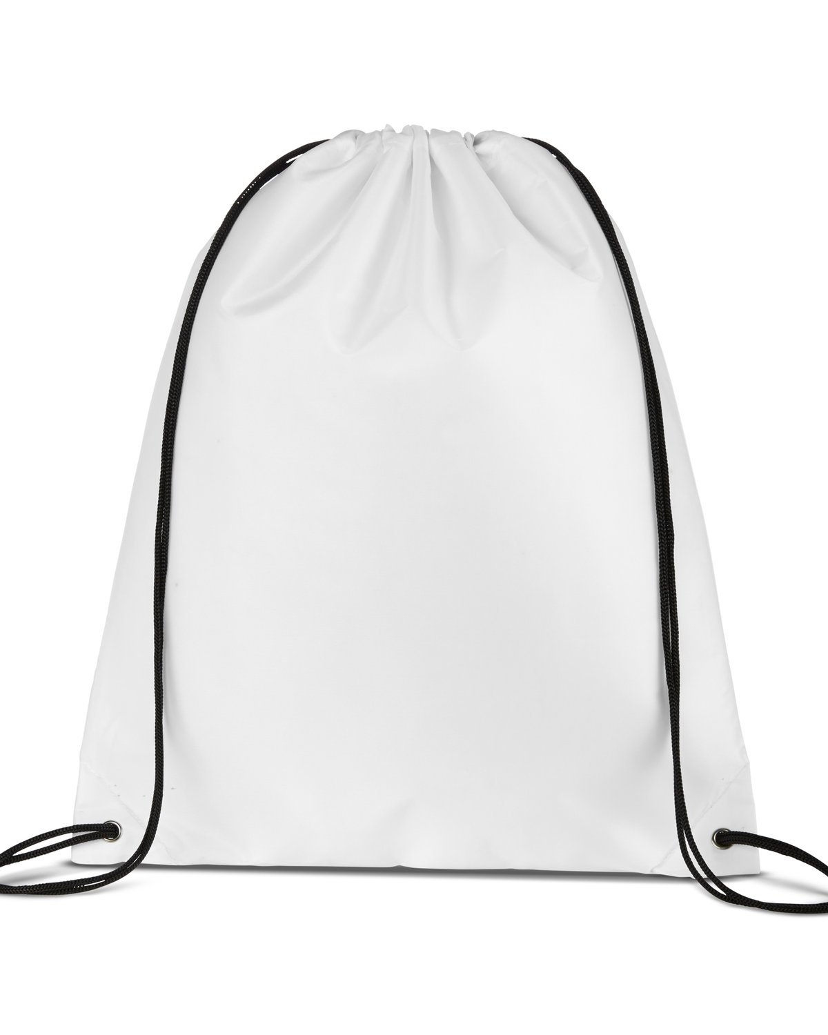 Front view of Value Drawstring Backpack