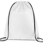 Front view of Value Drawstring Backpack