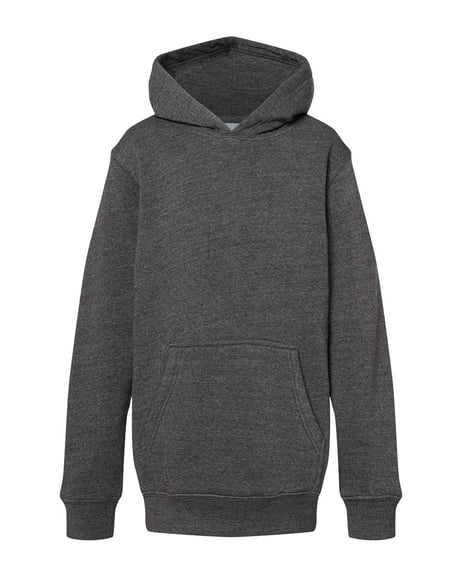 Front view of Youth Triblend Fleece Hooded Sweatshirt