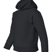 Side view of Heavy Blend™ Youth Hooded Sweatshirt
