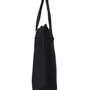 Side view of Tote With Top Zippered Closure