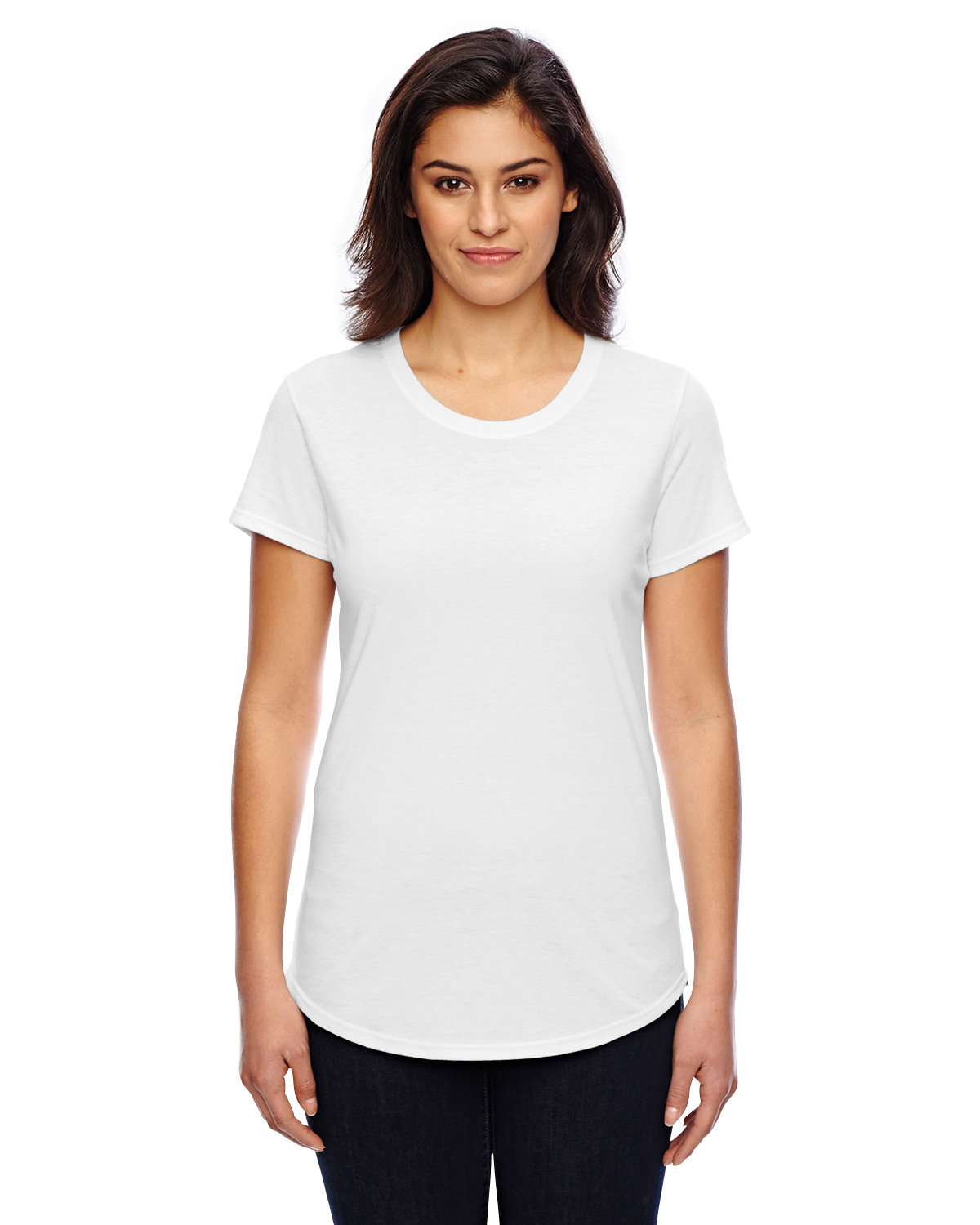 Front view of Ladies’ Triblend T-Shirt