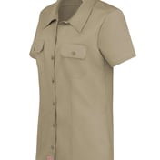Side view of Women’s Short Sleeve Work Shirt