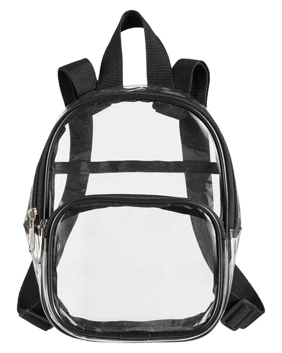 Front view of Clear PVC Mini Backpack