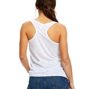 Back view of Ladies’ Solid Slub Racer Tank