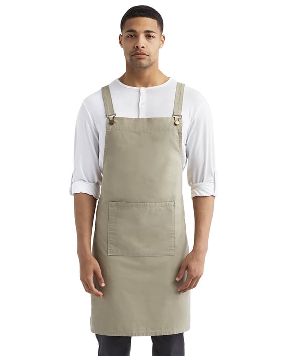 Front view of Cross Back Barista Apron