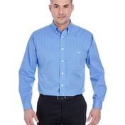 Front view of Men’s Yarn-Dyed Micro-Check Woven