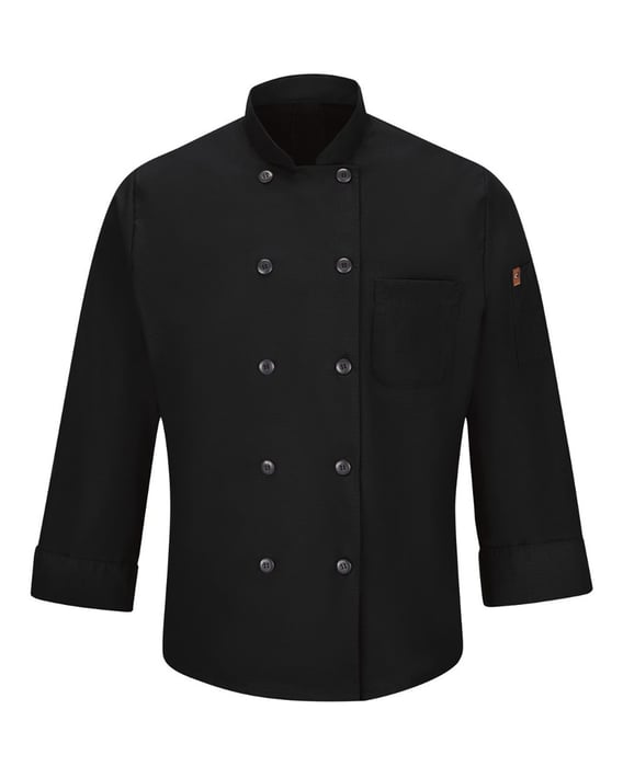 Front view of Mimix™ Chef Coat With OilBlok