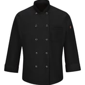 Front view of Mimix™ Chef Coat With OilBlok