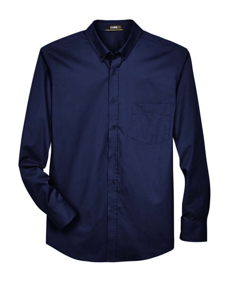 Front view of Tall Operate Long Sleeve Twill Dress Shirt