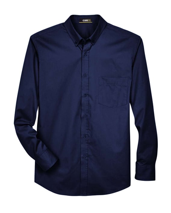 Front view of Tall Operate Long Sleeve Twill Dress Shirt