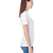 Side view of Ladies’ Fine Jersey Short-Sleeve V-Neck