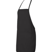 Side view of Long Butcher Block Apron