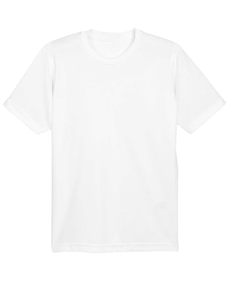 Front view of Youth Cool & Dry Basic Performance T-Shirt
