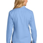 Back view of Women’s Long Sleeve Nailhead Easy Care Shirt