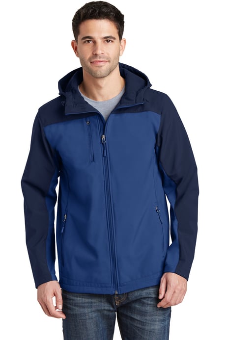 Front view of Hooded Core Soft Shell Jacket