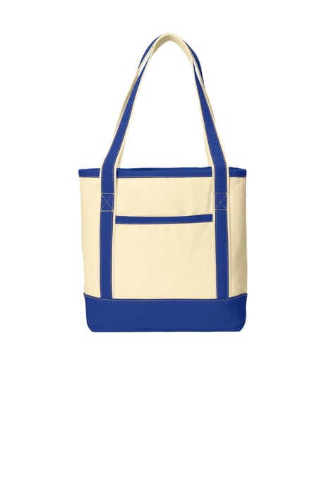 Front view of Medium Cotton Canvas Boat Tote