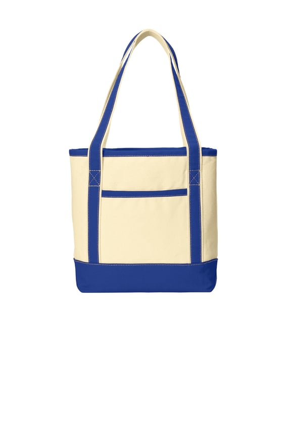 Front view of Medium Cotton Canvas Boat Tote