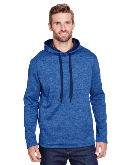 Front view of Men's Tonal Space Dye-Tech Fleece Hoodie