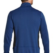 Back view of Full-Zip Heather Stretch Fleece Jacket