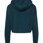 Back view of Women’s Crop Fleece Hoodie