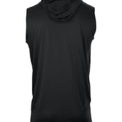 Back view of Youth B-Core Sleeveless Hooded T-Shirt