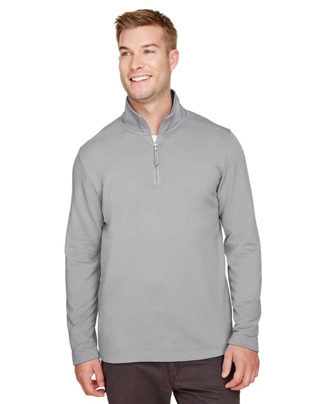 Front view of Men's Coastal Pique Fleece Quarter-Zip