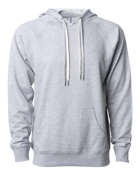 Front view of Icon Lightweight Loopback Terry Hooded Sweatshirt