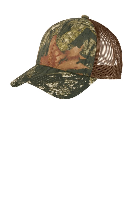Front view of Structured Camouflage Mesh Back Cap